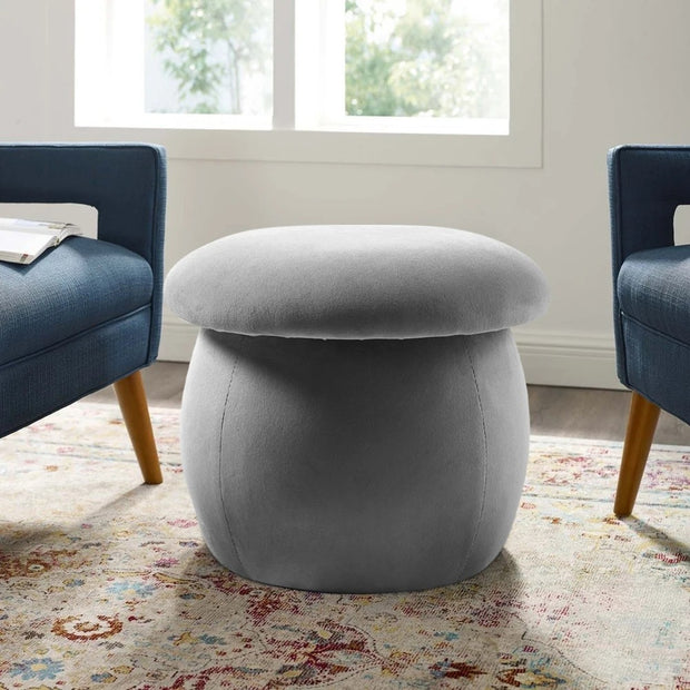 Nordic simple velvet mushroom footstool cushion stool children's seat comfortable high elastic indoor home furniture