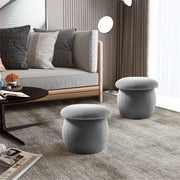 Nordic simple velvet mushroom footstool cushion stool children's seat comfortable high elastic indoor home furniture