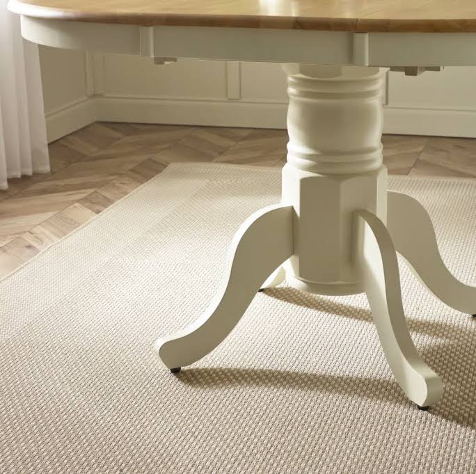 Wooden Extendable Dining Table with Pedestal Leg Round - Seats 4-6 - Image 2